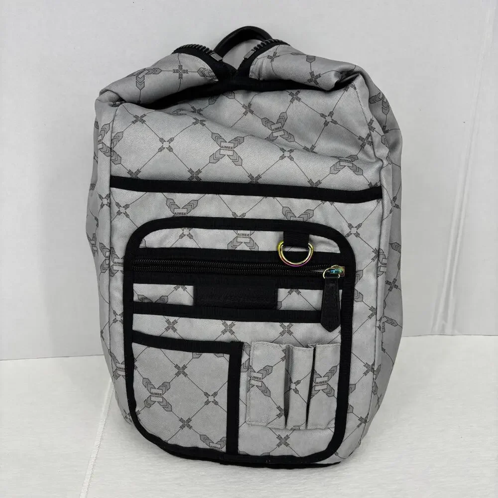 Aimee Kestenberg Tamitha Backpack‎ Black Pebbled Leather Handbag Purse